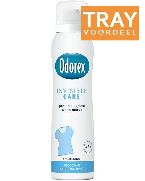 ODOREX INVISIBLE CARE DEO SPRAY TRAY 6 X 150 ML