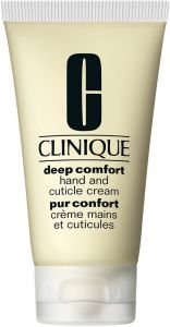 CLINIQUE DEEP COMFORT HAND AND CUTICLE CREAM HANDCREME TUBE 75 ML