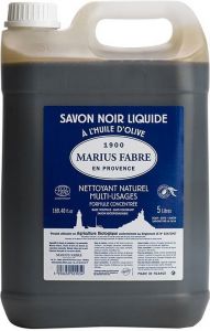 MARIUS FABRE OLIVE OIL BLACK SOAP ZWARTE VLOEIBARE ZEEP (NAVULLING) JERRYCAN 5000 ML