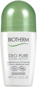BIOTHERM DEO PURE NATURAL PROTECT DEODORANT ROLLER 75 ML