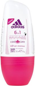 ADIDAS FOR WOMEN 6 IN 1 COOL & CARE DEO ROLLER 50 ML