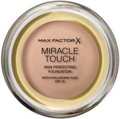MAX FACTOR MIRACLE TOUCH 045 WARM ALMOND SKIN PERFECTING FOUNDATION POTJE 11,5 GRAM