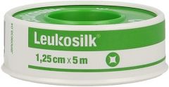 LEUKOSILK 1.25 CM X 5 M FIXATIEPLEISTER BLIK 1 STUK