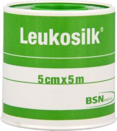 LEUKOSILK 5 CM X 5 M FIXATIEPLEISTER BLIK 1 STUK