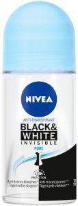 NIVEA BLACK & WHITE INVISIBLE PURE DEO ROLLER 50 ML