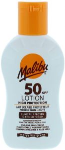 MALIBU HIGH PROTECTION SPF 50 LOTION ZONNEBRAND FLACON 100 ML
