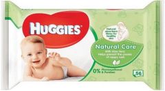 HUGGIES NATURAL CARE BABYDOEKJES PAK 56 STUKS