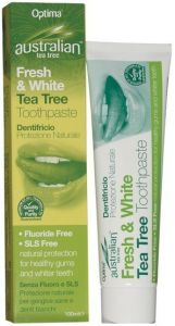 AUSTRALIAN TEA TREE FRESH & WHITE TEA TREE TOOTHPASTE TANDPASTA TUBE 100 ML