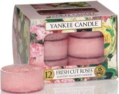 YANKEE CANDLE FRESH CUT ROSES TEA LIGHTS THEELICHTEN PAK 12 STUKS