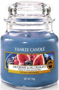 YANKEE CANDLE MULBERRY & FIG DELIGHT GEURKAARS POT 104 GRAM
