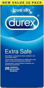 DUREX EXTRA SAFE CONDOOMS PAK 20 STUKS