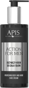 APIS ACTION FOR MEN NOURISHING BODY AND HAND CARE CREAM BODYCREME POMP 300 ML