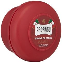 PRORASO RED SHAVING SOAP SANDELOLIE SCHEERZEEP POT 150 ML