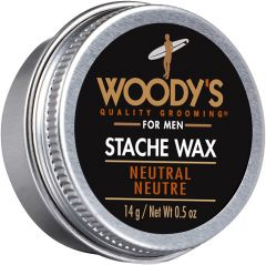 WOODY'S FOR MEN STACHE WAX NEUTRAL POTJE 14 GRAM