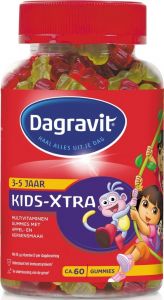 DAGRAVIT 3-5 JAAR KIDS-XTRA MULTIVITAMINEN GUMMIES POT 60 STUKS