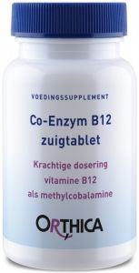 ORTHICA VOEDINGSSUPPLEMENT CO-ENZYM B12 ZUIGTABLETTEN POT 60 STUKS