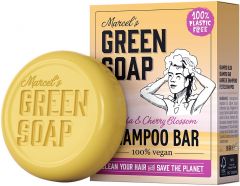 MARCEL'S GREEN SOAP VANILLA & CHERRY BLOSSOM SHAMPOO BAR DOOSJE 90 GRAM