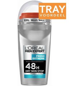 L'OREAL MEN EXPERT FRESH EXTREME DEO ROLLER TRAY 6 X 50 ML
