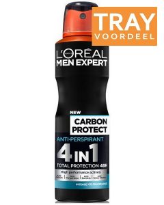 L'OREAL MEN EXPERT CARBON PROTECT DEO SPRAY TRAY 6 X 150 ML