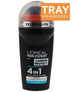 L'OREAL MEN EXPERT CARBON PROTECT DEO ROLLER TRAY 6 X 50 ML