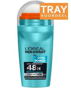 L'OREAL MEN EXPERT COOL POWER 48H DEO ROLLER TRAY 6 X 50 ML