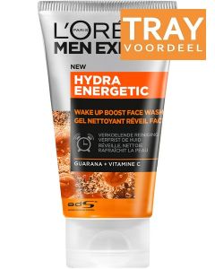 L'OREAL MEN EXPERT HYDRA ENERGETIC WAKE UP BOOST FACE WASH GEZICHTSREINIGER TRAY 6 X 100 ML