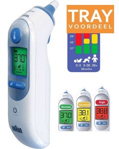 BRAUN IRT 6520 THERMOSCAN 7 AGE PRECISION OOR THERMOMETER TRAY 6 X 1 STUK