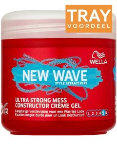 WELLA NEW WAVE ULTRA STRONG MESS CONSTRUCTOR CREME GEL TRAY 6 X 150 ML