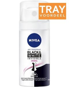 NIVEA BLACK & WHITE INVISIBLE ORIGINAL DEO SPRAY TRAY 48 X 35 ML