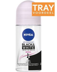 NIVEA BLACK & WHITE INVISIBLE ORIGINAL DEO ROLLER TRAY 6 X 50 ML