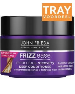JOHN FRIEDA FRIZZ-EASE MIRACULOUS RECOVERY DEEP CONDITIONER MASK HAARMASKER TRAY 24 X 250 ML