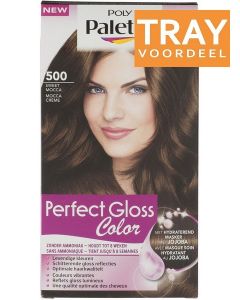 POLY PALETTE 500 SWEET MOCCA PERFECT GLOSS COLOR HAARVERF TRAY 48 X 1 STUK