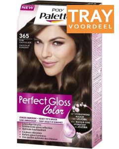 POLY PALETTE 365 PURE CHOCOLADE PERFECT GLOSS COLOR HAARVERF TRAY 3 X 1 STUK