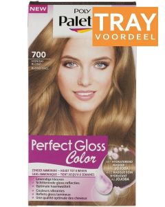 POLY PALETTE 700 HONING BLOND PERFECT GLOSS COLOR HAARVERF TRAY 48 X 1 STUK