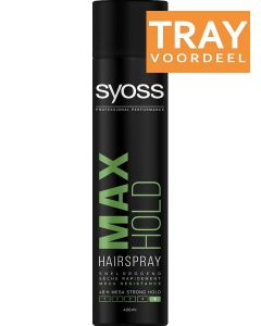SYOSS MAX HOLD HAIRSPRAY HAARLAK TRAY 6 X 400 ML