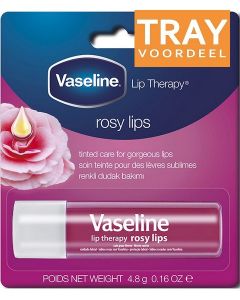 VASELINE LIP THERAPY ROSY LIPS LIPPENBALSEM STICK TRAY 24 X 4,8 GRAM
