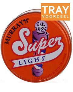 MURRAY'S SUPER LIGHT LIGHT POMADE & HAIR DRESSING WAX TRAY 12 X 85 GRAM