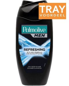 PALMOLIVE FOR MEN PURE ARCTIC 2IN1 DOUCHE & SHAMPOO TRAY 12 X 250 ML