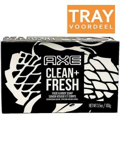 AXE CLEAN + FRESH FACE & BODY SOAP ZEEP TRAY 12 X 4 X 100 GRAM