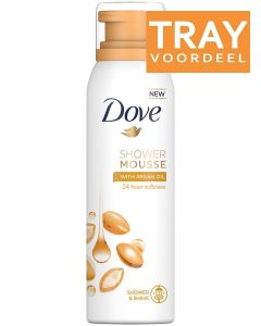 DOVE SHOWER MOUSSE WITH ARGAN OIL TRAY 6 X 200 ML