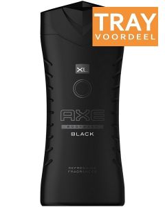 AXE BLACK BODY WASH DOUCHEGEL TRAY 6 X 400 ML