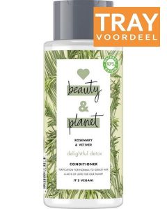 LOVE BEAUTY AND PLANET ROSEMARY & VETIVER CONDITIONER CREMESPOELING TRAY 6 X 400 ML