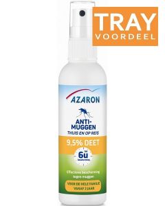 AZARON ANTI-MUGGEN 9,5% DEET SPRAY TRAY 54 X 100 ML