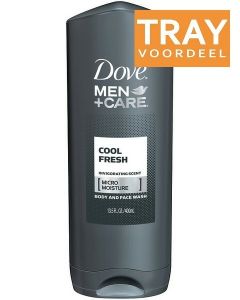 DOVE MEN+CARE COOL FRESH BODY AND FACE WASH DOUCHEGEL TRAY 12 X 400 ML
