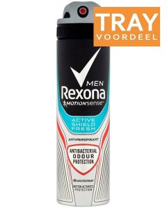 REXONA MEN ACTIVE SHIELD FRESH DEO SPRAY TRAY 6 X 150 ML
