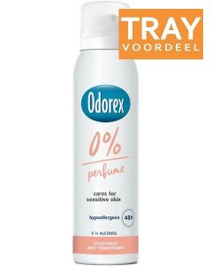 ODOREX 0% PERFUME DEO SPRAY TRAY 6 X 150 ML