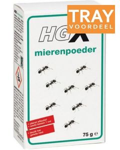 HG X MIERENPOEDER TRAY 6 X 75 GRAM