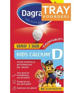 DAGRAVIT KIDS CALCIUM + D KAUWTABLETTEN TRAY 12 X 90 STUKS