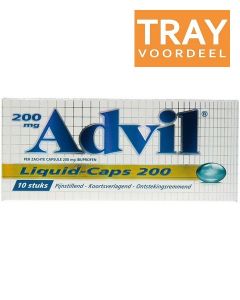 ADVIL LIQUID CAPS 200 CAPSULES TRAY 60 X 10 STUKS