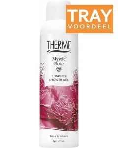 THERME SKINCARE MYSTIC ROSE FOAMING SHOWER GEL DOUCHEGEL TRAY 6 X 200 ML